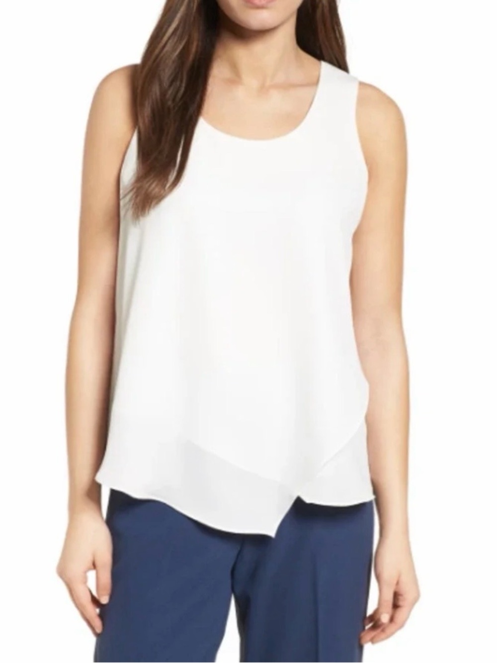 NIC+ZOE promenade top in white size L